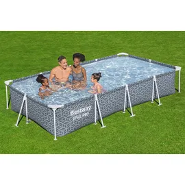 BESTWAY Steel Pro Frame Pool Set 366 x 201 x 66 cm inkl. Filterpumpe
