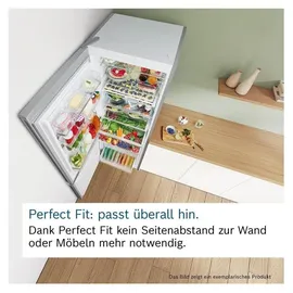 Bosch Serie 4 KGN36VICT Kühl-Gefrierkombination (321 l, 1860 mm hoch, Edelstahl)