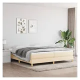 vidaXL Boxspringbettgestell 200 x 200 cm Creme