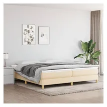 vidaXL Boxspringbettgestell 200 x 200 cm Creme