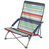 NILS CAMP Campingstuhl flacher Strandstuhl Klappstuhl Outdoor faltbarer Stuhl gestreift bunt
