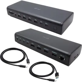 iTEC i-tec Universal 6x 4K/60Hz, 2xHDMI, 2xDP, 2xUSB-C(4K), 4xUSB-C(10 Gbps), 4xUSB-A, 1xLAN(bis zu 2,5Gbps), 1xSD/TF, Power Delivery 140W