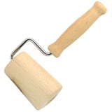 Fackelmann Teigroller aus FSC-zertifiziertem Buchenholz – Ökologisch & Langlebig, Profi-Küchenhelfer für Hobbybäcker, 170x77x45mm, Braun