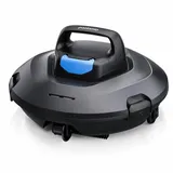 poolomio® Poolroboter Akku kabellos (NEU 2026) – Poolreiniger für Pools bis 90 m2, 110 Min Laufzeit, 2,4L Filter, intelligente Navigation für Boden, Poolsauger Roboter Aufstellpool & Salzwasser