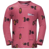 Jack Wolfskin Rundhalspullover GLEELY PRINT LONGSLEEVE K rosa 140