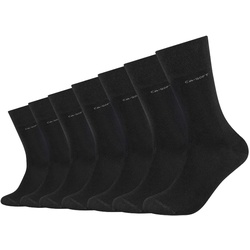 Camano Unisex CA-Soft Crew Socken 7er Pack in 35-38 Schwarz