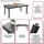MCW Chieti Gartentisch 160 x 90 x 74 cm braun