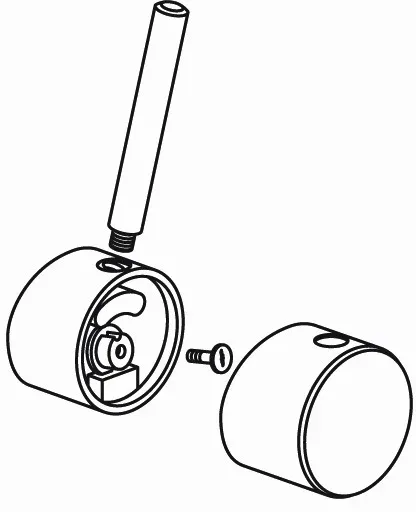 KWC Hebelset GASTRO oben L91.5, D56, chromeline,530338 530338