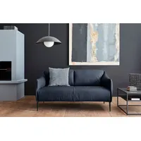W.SCHILLIG 2-Sitzer sally Design-Sofa, Loungesofa, bequem, schmale Armlehnen, Breite 154cm, mit Metallfüßen in Schwarz pulverbeschichtet, Breite 154 cm blau