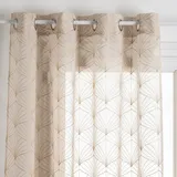 Atmosphera Créateur d'intérieur Gardine Mia - 140x240 cm - Leinen weiß