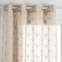 Atmosphera Créateur d'intérieur Gardine Mia - 140x240 cm - Leinen weiß
