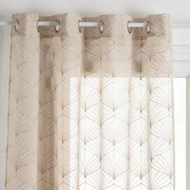 Atmosphera Créateur d'intérieur Gardine Mia - 140x240 cm - Leinen weiß