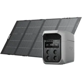 EcoFlow Delta 3 Max Plus 2,48 kWh schwarz + grau