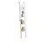 SoBuy Frg15-w Wandregal mit Vier Böden Badregal Leiterregal Standregal Bücherregal Breit: 33cm Weiß - Sobuy