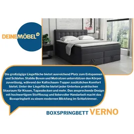 Deine Möbel 24 VERNO 200 x 200 cm H3 Beige/Grau/Schwarz/Silber
