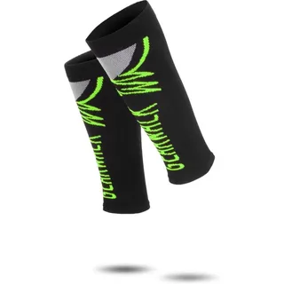 normani Beinstulpen 2 Paar Sport-Waden-Kompressionsstulpen ohne schneidenden Abschlussrand grün 32-38 cm (M)