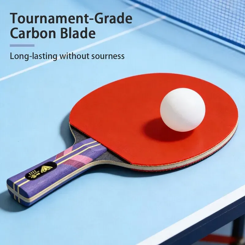 Double Fish Diamond-Serie 8-Sterne Profi Tischtennis-Schläger Shakehand Einzel-Schläger
