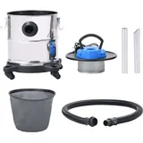 vidaXL Aschesauger inkl. HEPA-Filter 20 l silber