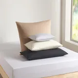 Traumschlaf Kissenbezug Basic Single Jersey 80 x 80 cm Grau/Silber