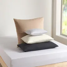 Traumschlaf Kissenbezug Basic Single Jersey 80 x 80 cm Grau/Silber