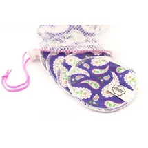 ImseVimse Abschminkpads 10 Stück Cleansingpads Reinigungspads lila Paisley