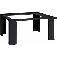 vidaXL Waschmaschinen-Podest Schwarz 64 x 55 x 32,5 cm Stahl