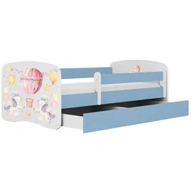 raumhirsch furniture Kinderbett Ballon 80 x 180 cm Holzwerkstoff blau