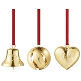 Georg Jensen Christmas Collectibles Geschenkset 3 tlg. 2022 GOLD Art. 10020124