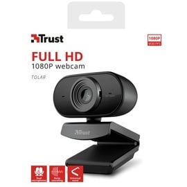 Trust Tolar Webcam 1920 x 1080 Pixel USB 2.0 Schwarz