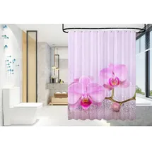 Sanilo Duschvorhang Blooming 180 x 200 cm rosa