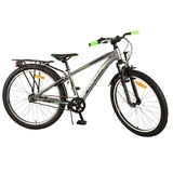 TPFSports Cross Kinderfahrrad - Jungen - Rücktritt + Handbremse - 3 Gänge - 24 Zoll - Grau