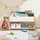 SoBuy Kinderregal KMB35-W 85 x 45 x 42 cm Kiefer lackiert weiß