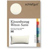 schlafgut Kissenbezug Woven Satin 40 x 80 cm Gelb