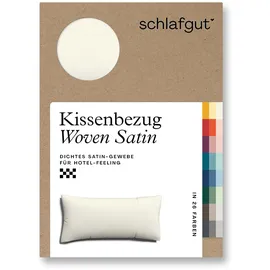 schlafgut Kissenbezug Woven Satin 40 x 80 cm Gelb
