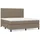 vidaXL Boxspringbett 180 x 200 cm Taupe