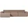 Woood Ecksofa Novi Bouclé, modern mit verstellbarer Nackenstütze, taupe, Links,