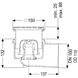 Kessel Practicus Auslauf DN 100