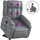 vidaXL Massagesessel mit Aufstehhilfe Kunstleder 92 x 98 x 0 cm Grau
