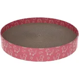 Kerbl Katzenkratzbett Circle aus Pappe, pink, Ø34cm