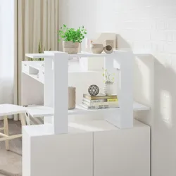 vidaXL Bücherregal/Raumteiler Weiß 80x30x51 cm