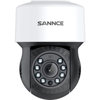 SANNCE PTZ Überwachungskamera für den Außen 1080P Analoge AHD Schwenkbare Dome Kamera Pan 350°/Tilt 90° mit Nachtsicht 30M, IP65 Wetterfest/Bewegungserkennung, unterstützt DVR mit Koaxialsteuerung