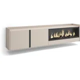 SKRAUT HOME Lowboard 212x50 cm Beige Holzwerkstoff