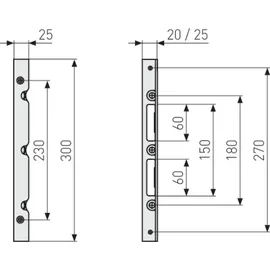 ABUS SSB400 Türöffner 25x25