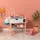 Musterkind Puppenhaus Puppenwickelkommode grau/weiß 30x90x71