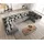 DeLife Wohnlandschaft Clovis XL Grau Flachgewebe Modulsofa