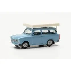 HERPA 024181-003 1:87 Trabant Universal Dachzelt, pastellblau