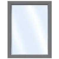 Kunststofffenster Festverglasung ESG ARON Basic weiß/anthrazit 750x1850 mm (nicht öffenbar)