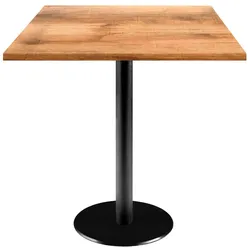 Restootab Tisch Rome 70x70cm - Modell Heller Tanin