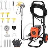 Vevor Airless-Farbspritzgerät Sprühgerät mit Standfuß 900 W 3300 psi