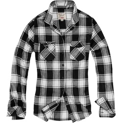 Brandit Amy Flanell Shirt Girls schwarz/weiß, Größe L